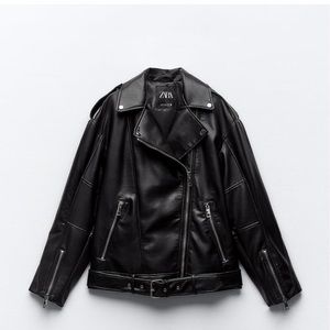 Faux leather jacket (zara)